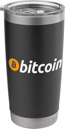 Bitcoin Insulated Travel Mug Coffee Tea Gift