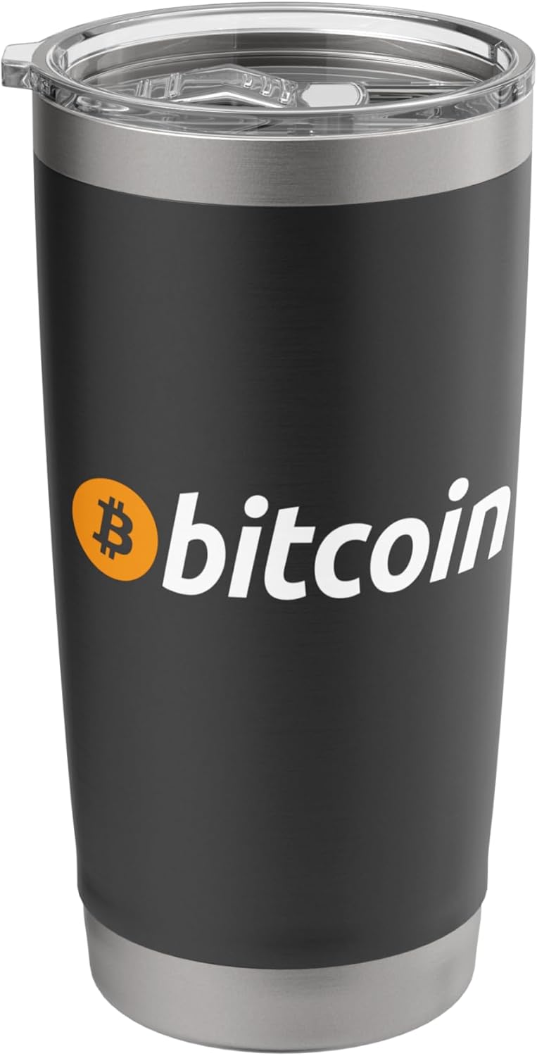 Bitcoin Insulated Travel Mug Coffee Tea Gift