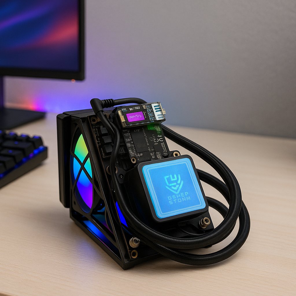 Bitcoin Merch® NerdQaxe++ Hydro 5 TH/s w Power Supply