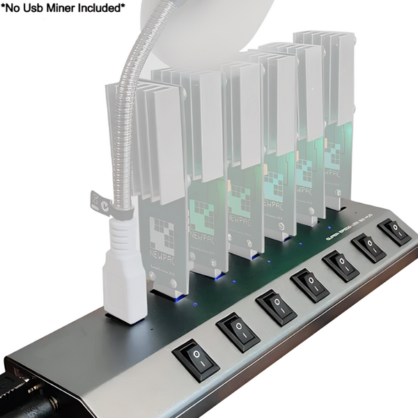Bitcoin Merch® - 7-Port Powered USB Hub