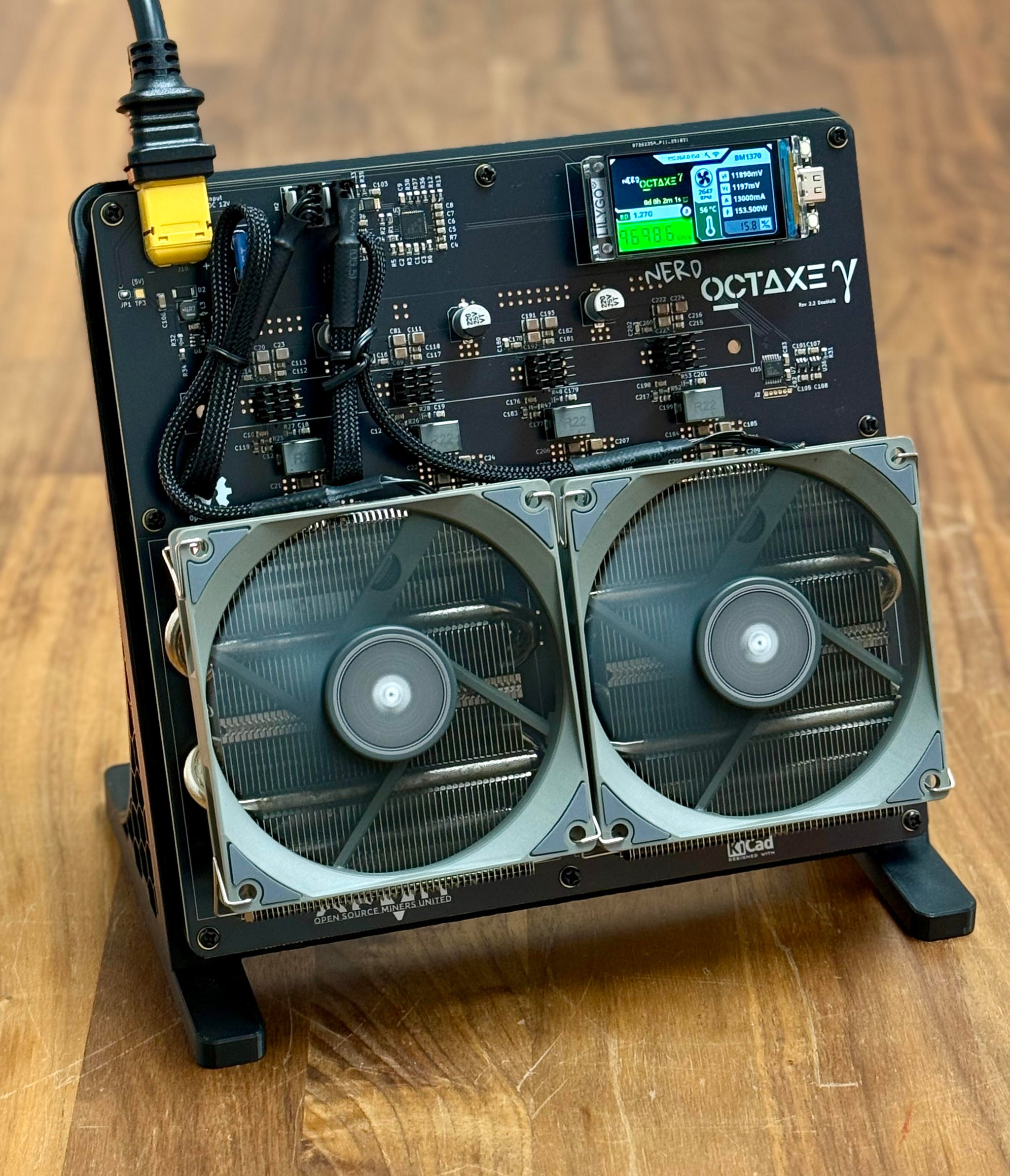Bitcoin Merch® - NerdOCTaxe 9-12TH/s BTC Miner w/ Power Supply