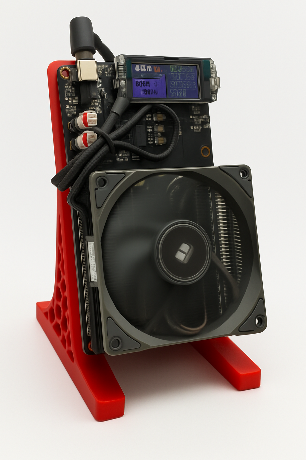 Bitcoin Merch® - NerdQaxe++ 5TH/s Multi-Chip BTC Miner w Power Supply