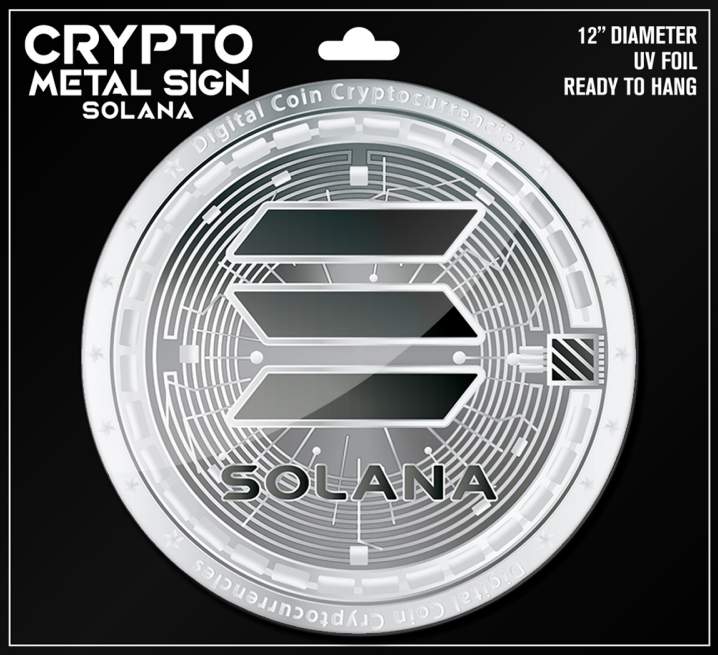 Bitcoin Merch® - Bitcoin Crypto UV-Coated Metal Sign