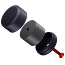 Bitcoin Merch® - Bitcoin Titanium Heart 24 Words Seed