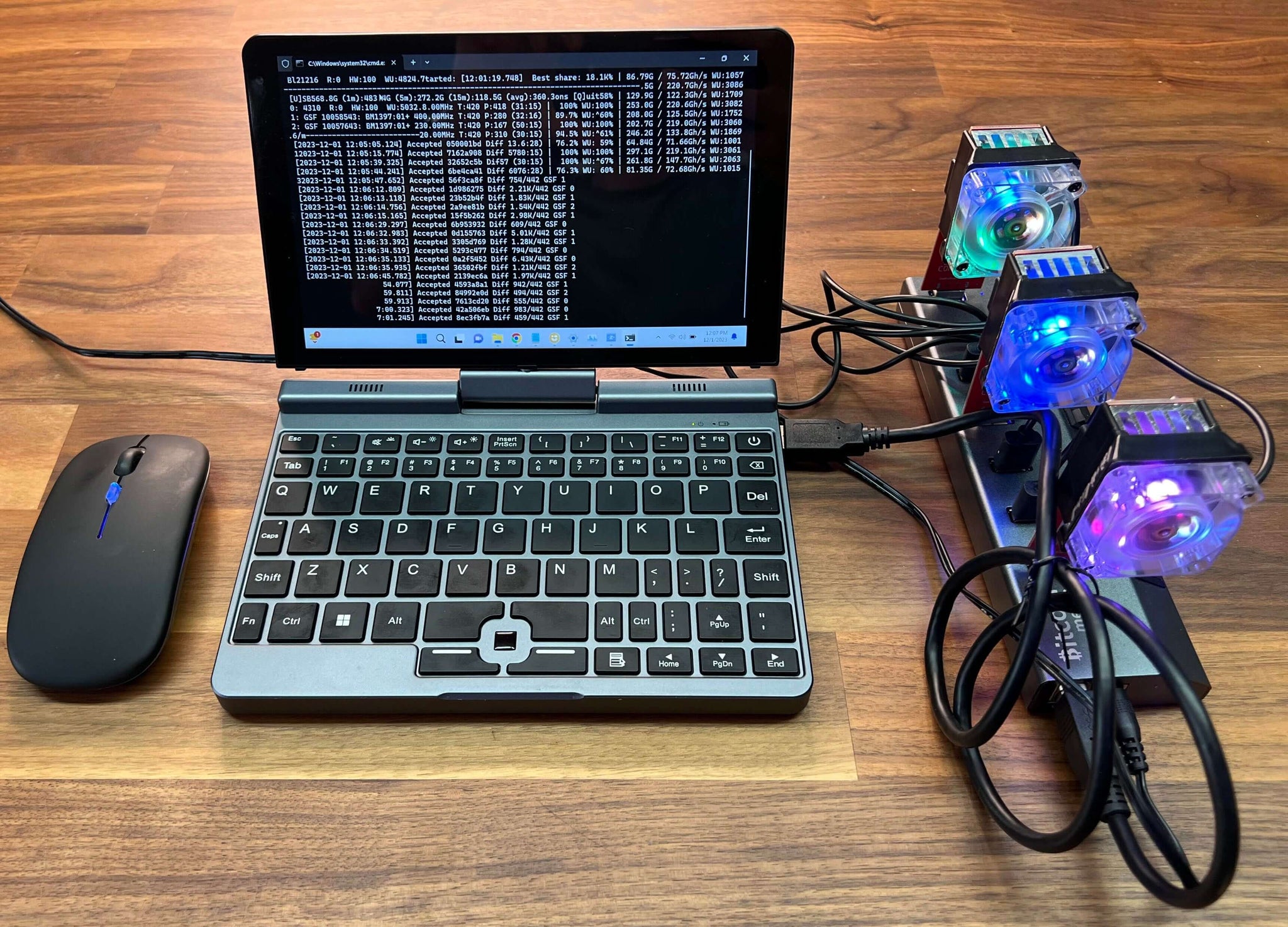 Bitcoin Merch® - Easy Miner Laptop Kit - 3 x GekkoScience COMPAC F Laptop Combo BTC