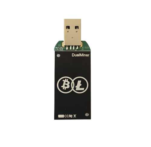 Bitcoin Merch® - DualMiner USB 2 ASIC Miner LTC DOGE  Collectible Scrypt Only