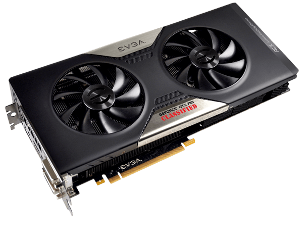 EVGA GeForce GTX 780 مُصنف GPU 3 جيجا بايت 384 بت GDDR5 دعم PCI Express 3.0 SLI
