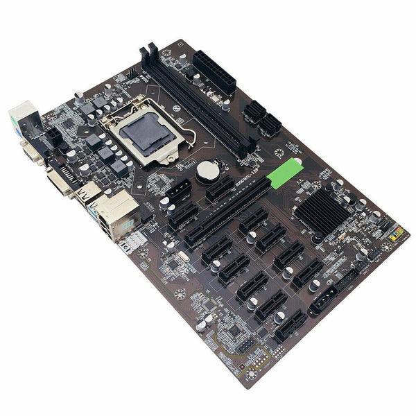 Bitcoin Merch® - B250 LGA 1151 ATX ، 12 × PCIE (12-GPU) اللوحة الأم للتعدين المشفر