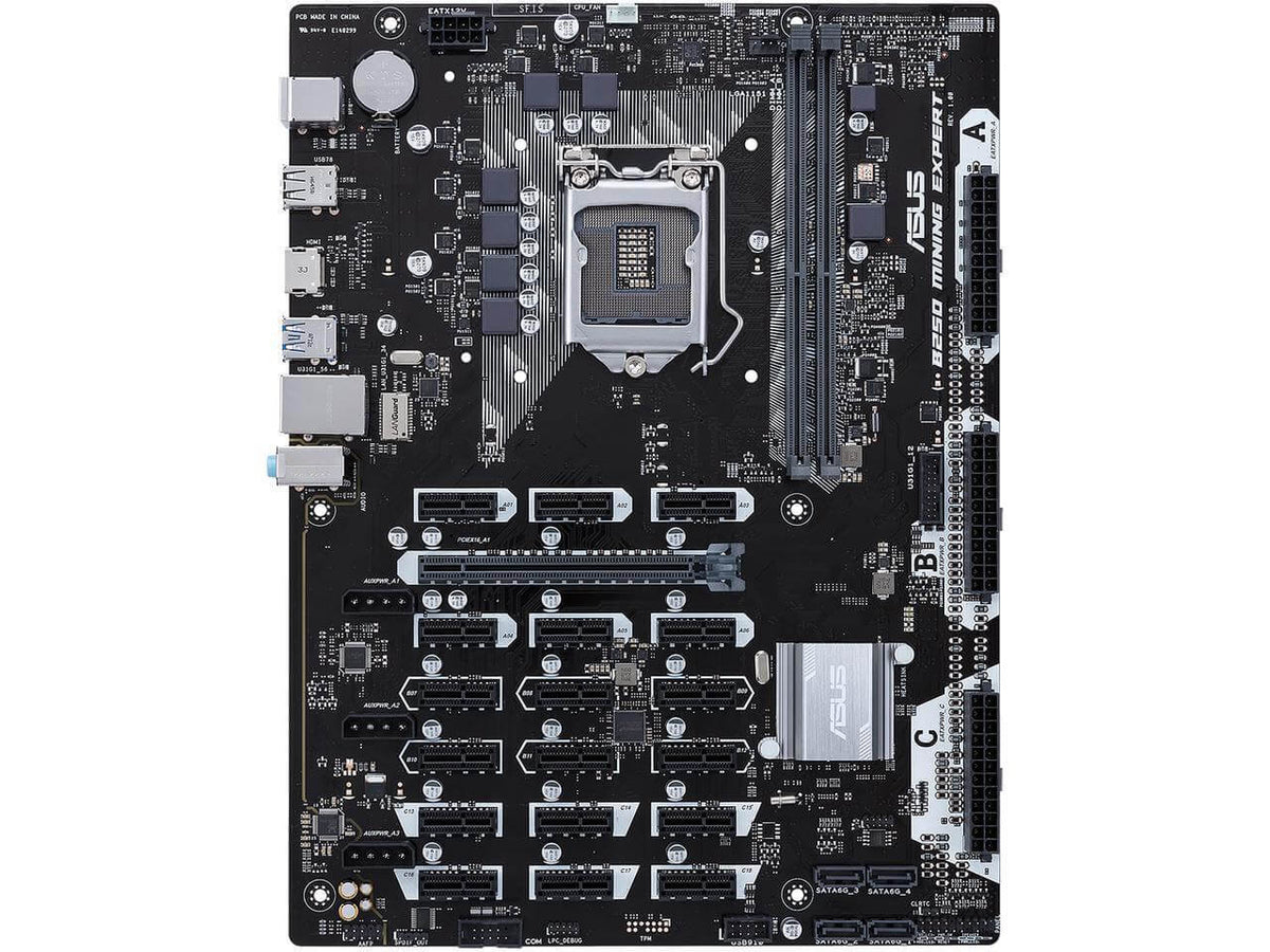 ASUS B250 MINING EXPERT Intel LGA 1151 ATX - Cryptocurrency Mining  Motherboard