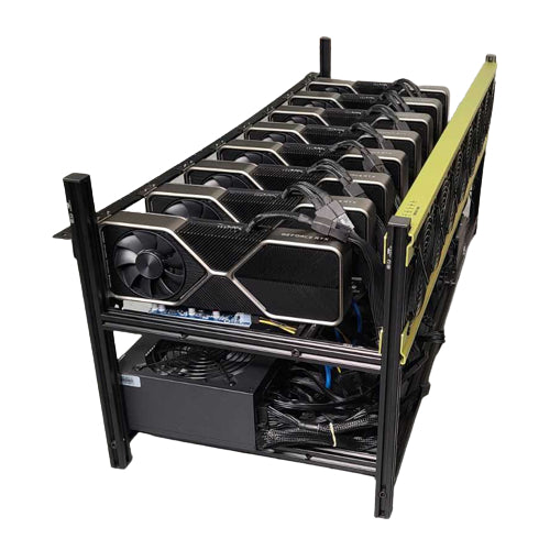 Ready-To-Mine™ 8 X Nvidia RTX 3080 Complete Mining Rig Assembled