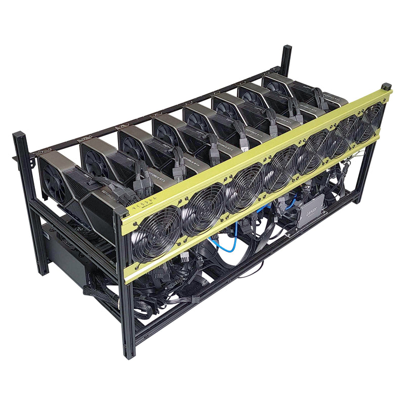 Ready-To-Mine™ 8 X Nvidia RTX 3080 ti Complete Mining Rig Assembled
