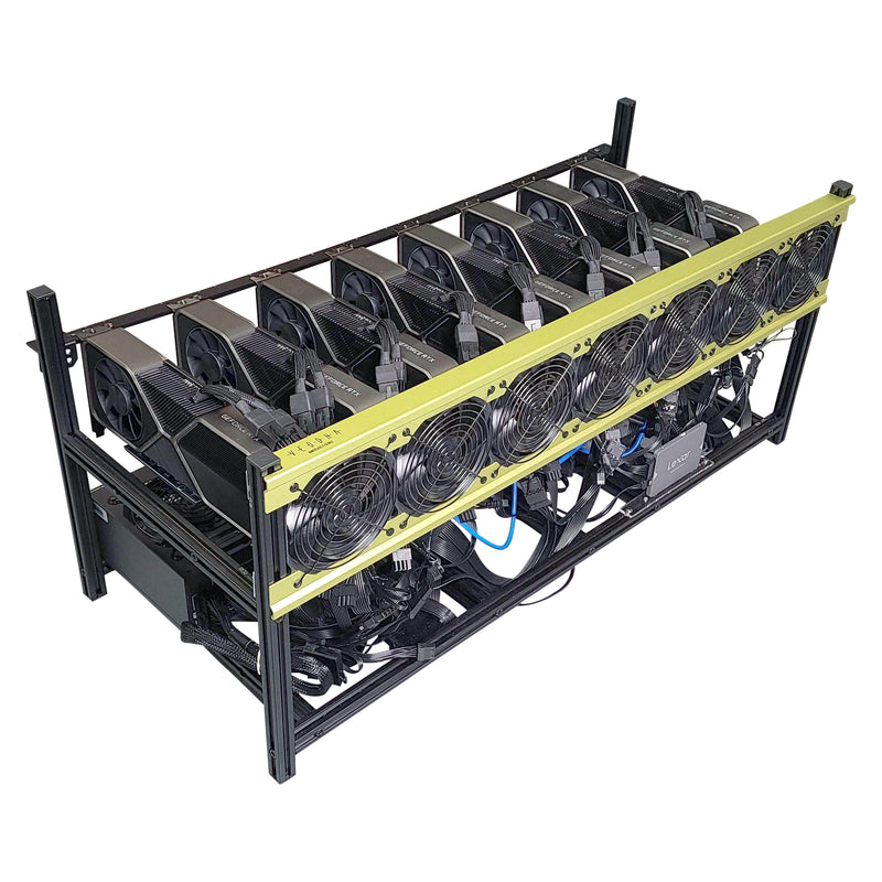 Ready-To-Mine™ 8 X Nvidia RTX 3080 LHR Complete Mining Rig Assembled