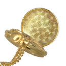 Bitcoin Design Pocket Watch with Necklace Chain Men Women Crypto Gift Gold Color