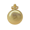 Bitcoin Design Pocket Watch with Necklace Chain Men Women Crypto Gift Gold Color