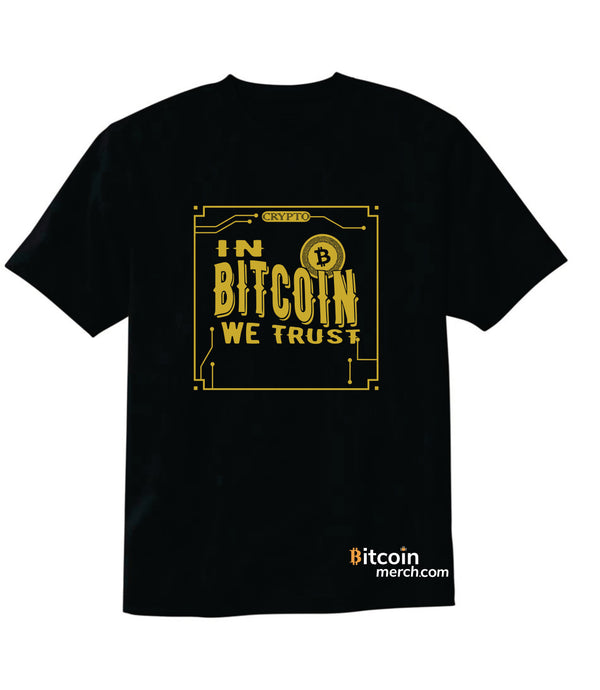 Bitcoin Merch® - تي شيرت أسود "نثق بالبيتكوين"