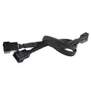Female 4pin to Dual Fan Y Splitter Cable for PC Case Fans