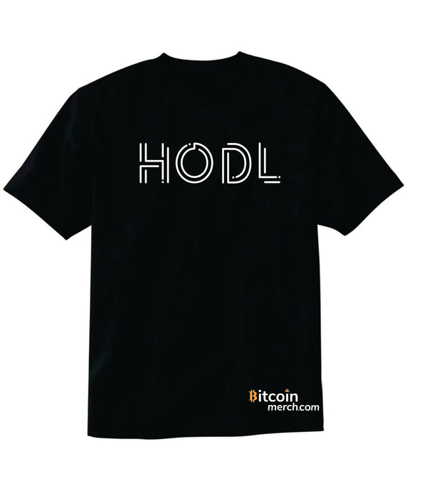 Bitcoin Merch® - تي شيرت HODL أسود