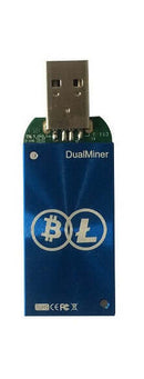 Bitcoin Merch® - DualMiner USB 2 ASIC Miner LTC DOGE  Collectible Scrypt Only