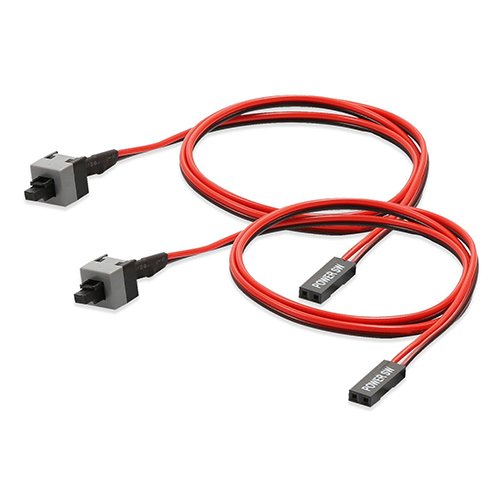 2-Pin Power PC Power on / off or Restart Switch Cable 45cm (2 Pack) كبل الطاقة