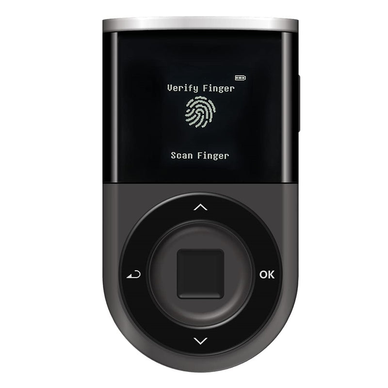 D'CENT Biometric Bluetooth Cryptocurrency Hardware Wallet