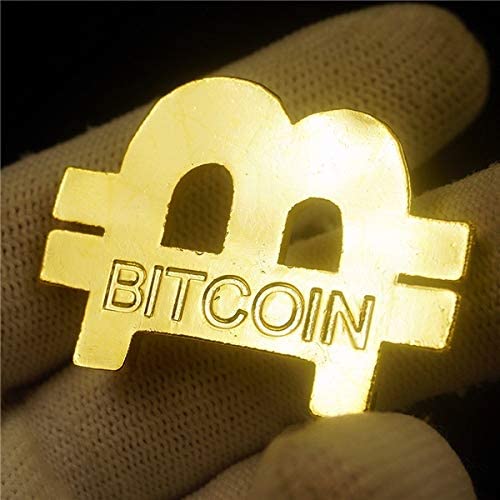 Bitcoin Shape bit Commemorative Coin Gold Color