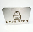 SAFE SEED Crypto Seed Key Phrase Backup - 2 Titanium Plates + Stamping Kit
