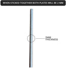 HOOE ENGLAND Cryptocurrency Seed Key Phrase Backup - Stainless Steel Square Plates + Electric Etching Pen