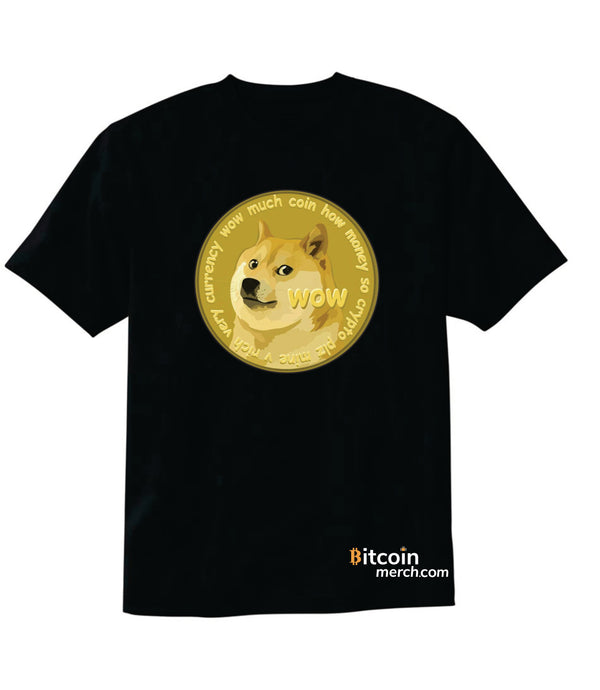 Bitcoin Merch® - تي شيرت DOGE Dogecoin - أسود