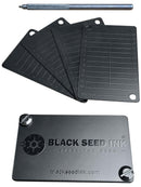 BLACK SEED INK Cryptocurrency Seed Key Phrase Backup - Seed Plate/s