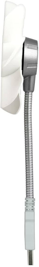 ARCTIC Breeze Mobile - Mini USB Desktop Fan with Flexible Neck, Portable, 1700RPM - White