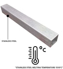 HOOE ENGLAND Cryptocurrency Seed Key Phrase Backup - Stainless Steel Pipe Bar + Alphanumerical Stamping