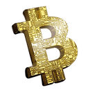 Bitcoin Shape bit Commemorative Coin Gold Color