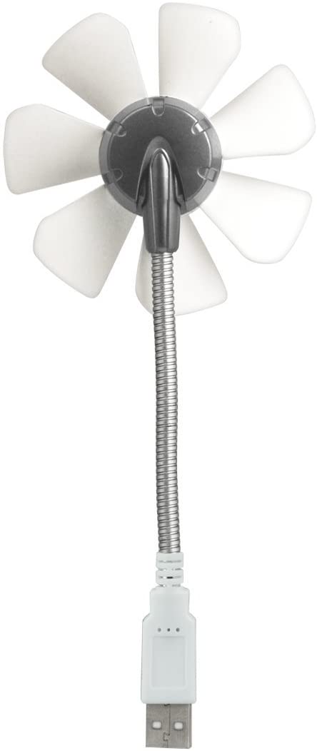 ARCTIC Breeze Mobile - Mini USB Desktop Fan with Flexible Neck, Portable, 1700RPM - White