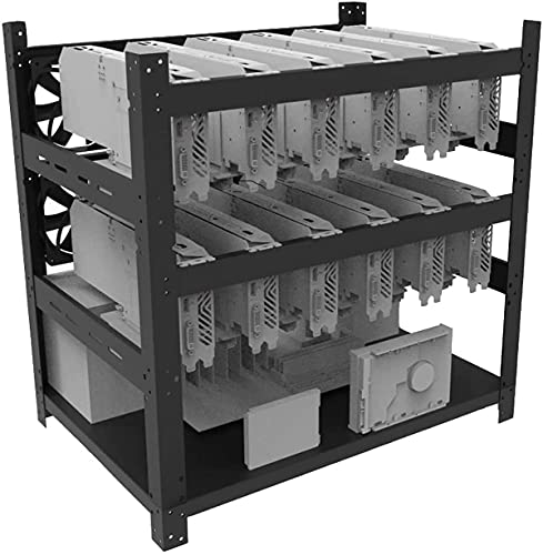 12-GPU Open Frame Cryptocurrency Mining Frame Chassis