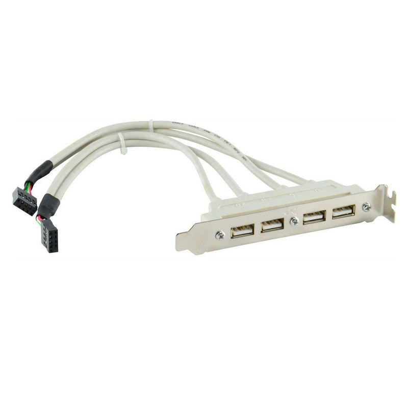 9pin Motherboard Header to 4-Port USB 2.0 Expansion Slot Adapter