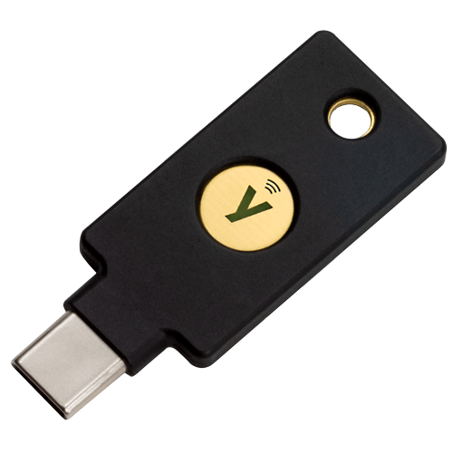 Yubico YubiKey 5C NFC - محرك أقراص فلاش USB C ، مصادقة ثنائية