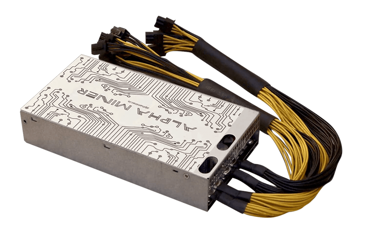 Bitcoin Merch - Alpha Miner 1600W 180V-300V VAC Power Supply