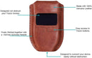 Protective Leather Case for Trezor Hardware Wallet (Case ONLY) - Brown