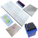 HOOE ENGLAND Cryptocurrency Seed Key Phrase Backup - Aluminum Plate + Alphanumerical Stamping