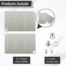 WEEWOODAY Cryptocurrency Seed Key Phrase Backup - 2 Plates