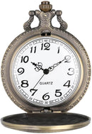 Bitcoin Pocket Watch with Chain - Bronze