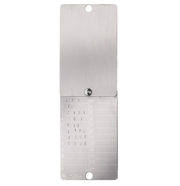 BUTTERFLY Crypto Seed Key Phrase Backup - Dual Plate