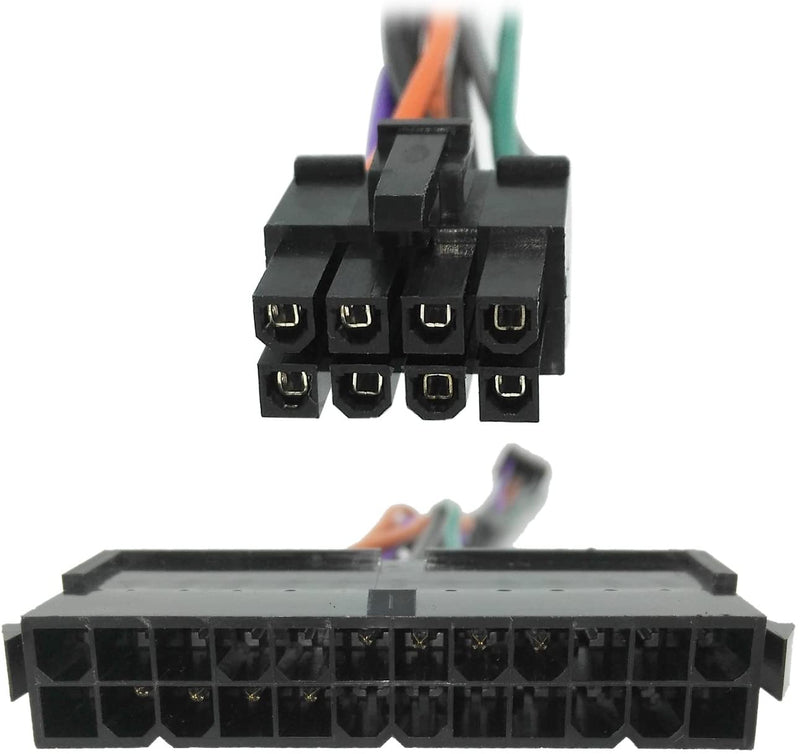 24-Pin to 8 Pin ATX PSU Power Adapter Cable (12")