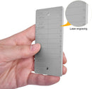 ArlinaL Aluminum Seed Key Phrase Backup - 2 Engraving Plate