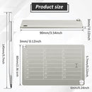 WEEWOODAY Cryptocurrency Seed Key Phrase Backup - 2 Plates + Pen