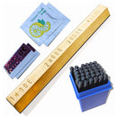 HOOE ENGLAND Cryptocurrency Seed Key Phrase Backup - Brass Bar + Alphanumeric Stamping