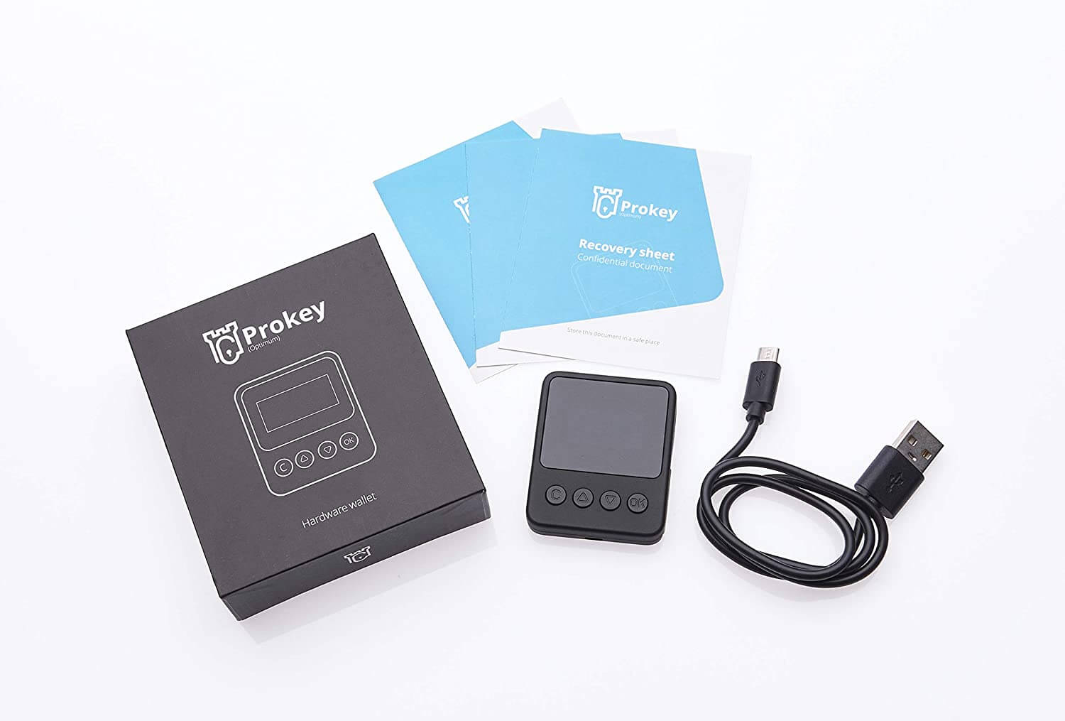 Prokey Optimum Cryptocurrency Cold Storage Hardware Wallet