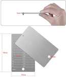 ArlinaL Stainless Steel Seed Key Phrase Backup - 2 Engraving Plates