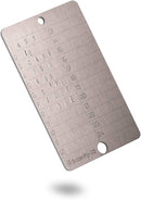 BUTTERFLY Crypto Seed Key Phrase Backup - Single Plate