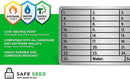 SAFE SEED Crypto Seed Key Phrase Backup - 2 Steel Plates + Stamping Kit